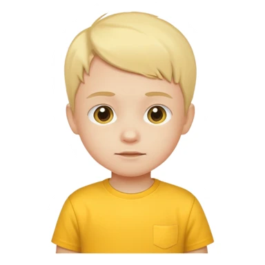 child with yellow t shirt sticker