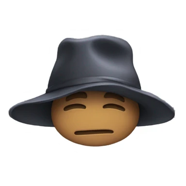 Hat down as respect sticker