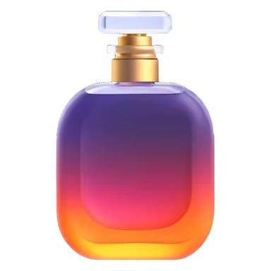 3D emoji style perfume bottle sticker