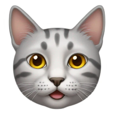 cat with one eye sticker