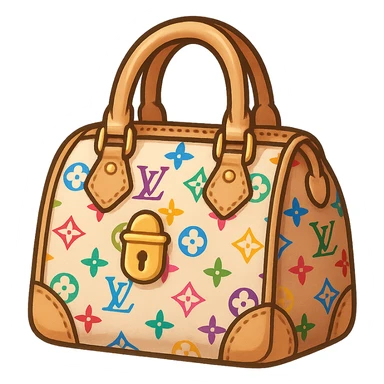 Luxury LV handbag colorful sticker