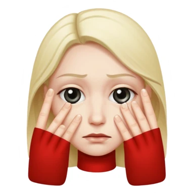 Face evil plan face with fingertips together sticker