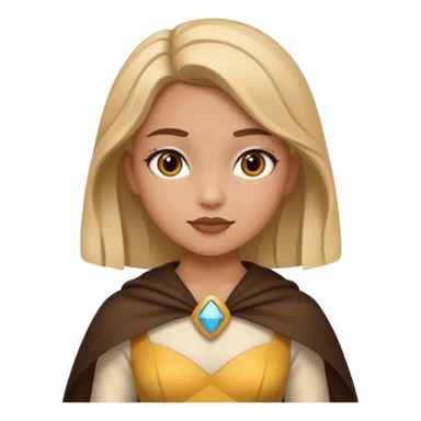 a girl as a film character sticker