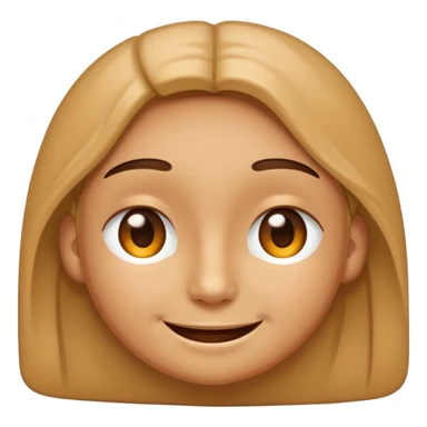 A smiling face with barely open eyes. sticker