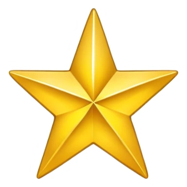 gold star 3d sticker
