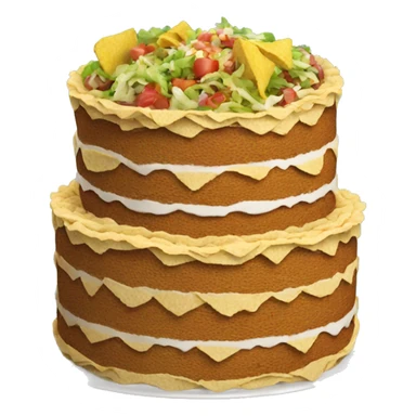 Cake made out of tacos sticker