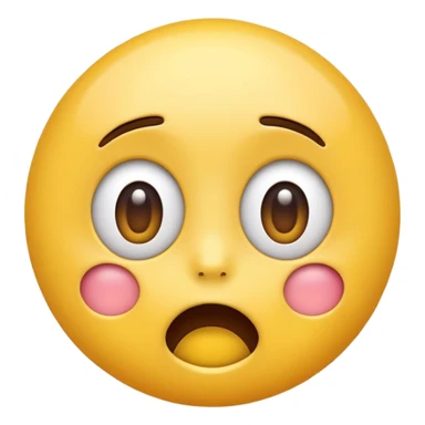 yellow surprised emoji face sticker