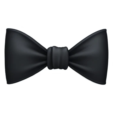 One singular black bow sticker