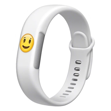 White Rubber Bracelet sticker