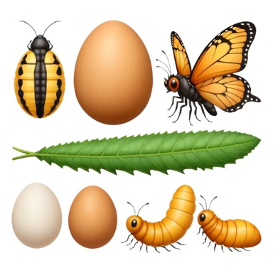 butterfly life cycle  sticker