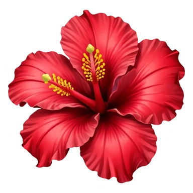 Hawaiian flower sticker