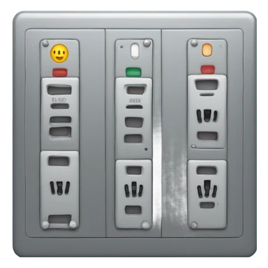 Create an image of an electrical panel symbol. Just for symbol sticker