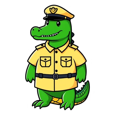 Alligator prison guards  sticker