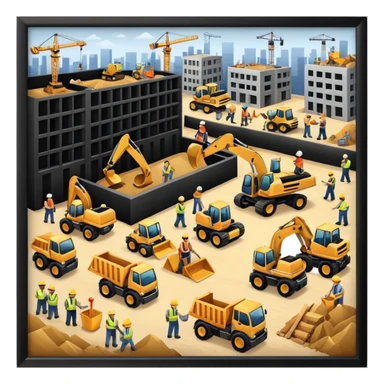 The employer provides work on the site and it is profitable and everyone smiles sticker