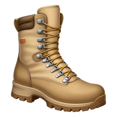 military beige hiking boots sticker