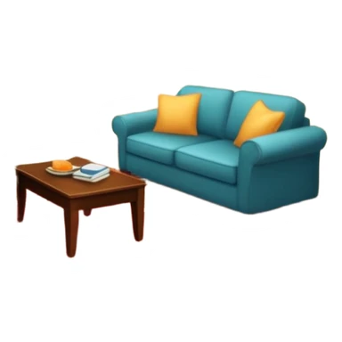 un pepartamento amuebaldo y hogareño sticker