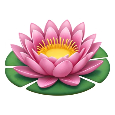 pink lilypad sticker