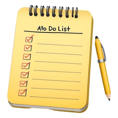 Simple To-do list sticker