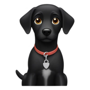 dashhund black dog sticker
