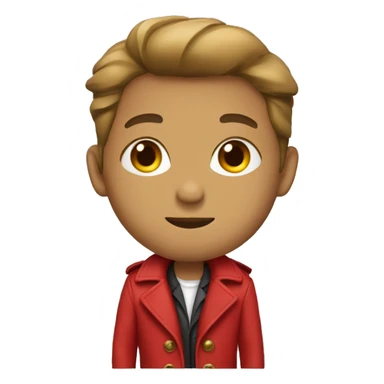 Red trench coat sticker