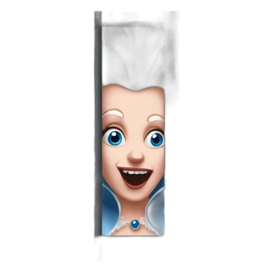 crazy eyes Marie Antoinette scream behind bars scary sticker