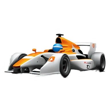 un coche de fórmula 1 de la escudería mclaren  sticker