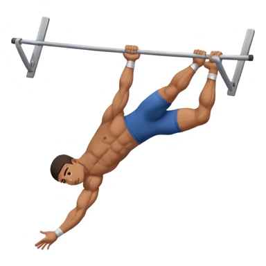 latin guy doing a front lever sticker