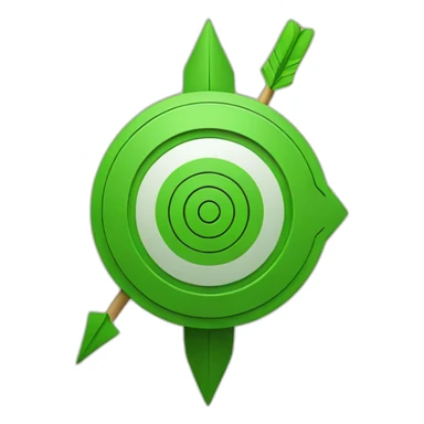 arrow in bullseye targerr sticker