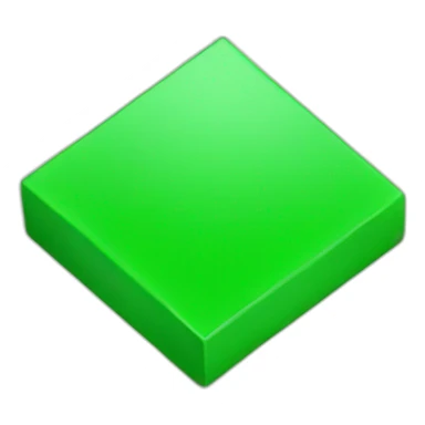 Small green square sticker