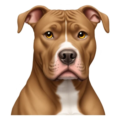 Extra large pitbull tan colour  sticker