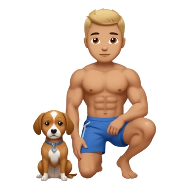 Small muscler whit dog sticker