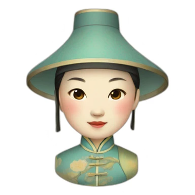 Qing dynasty sticker