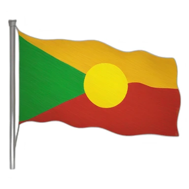 The kurd flag sticker