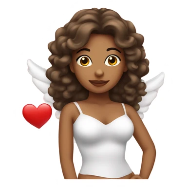 Latina woman Cupid  sticker