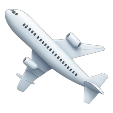 plane with white stroke. And natural shadow sticker