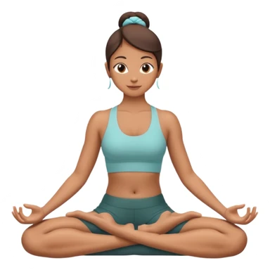 lotus yoga pose sticker
