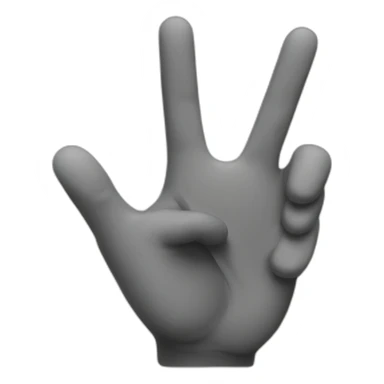 Hand Victory sign sticker