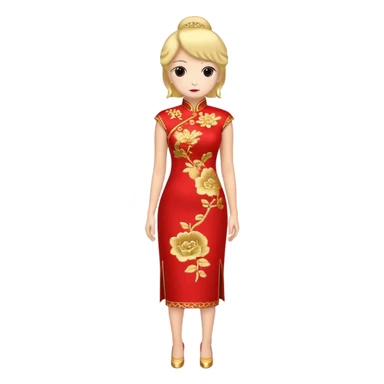 Trump wearing a cheongsam sticker