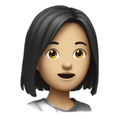 Girl from the ring horror movie sticker