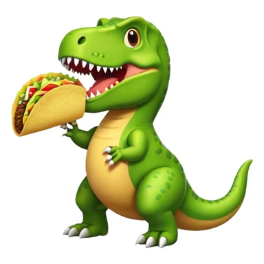 T-Rex eating a taco sticker