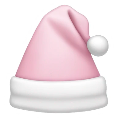 light pink santa hat sticker
