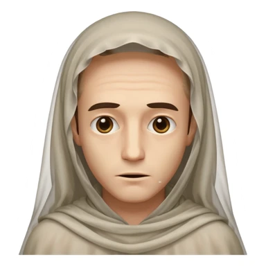 mysterious man in veil sticker