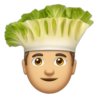 Caesar salad hat sticker