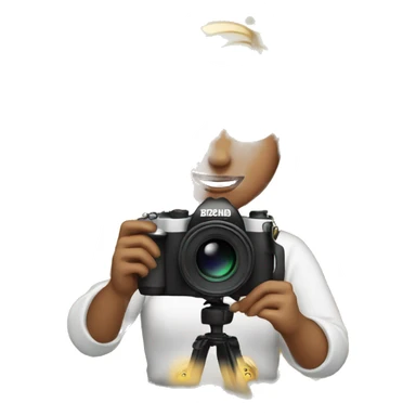 long lights blonde hair girl with camera sticker