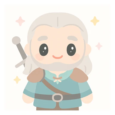Geral of Rivia from Witcher 3 sticker
