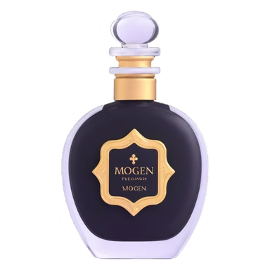 Elegant perfume bottle with "Imogen" printed on the label sticker