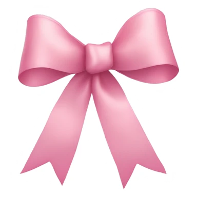 light pink ribbon bow sticker