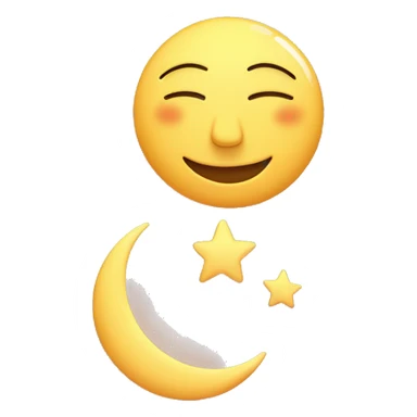 Moon and sun in love sticker