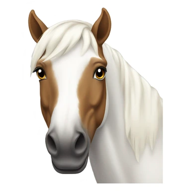 White horse with tan spots  sticker