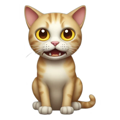 Horror cat sticker